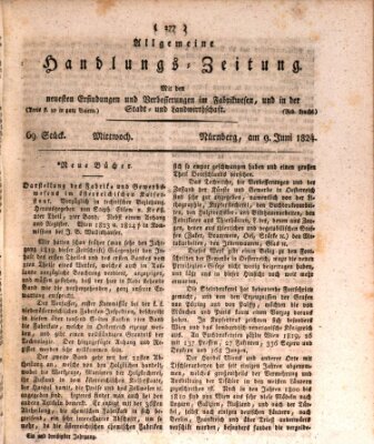 Allgemeine Handlungs-Zeitung Mittwoch 9. Juni 1824