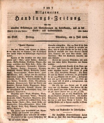 Allgemeine Handlungs-Zeitung Freitag 9. Juli 1824