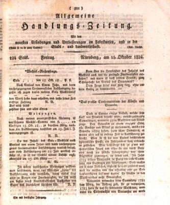 Allgemeine Handlungs-Zeitung Freitag 15. Oktober 1824