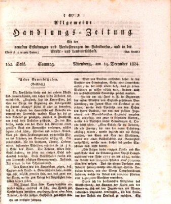 Allgemeine Handlungs-Zeitung Sonntag 19. Dezember 1824