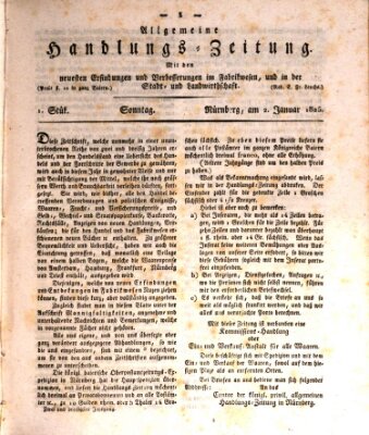 Allgemeine Handlungs-Zeitung Sonntag 2. Januar 1825