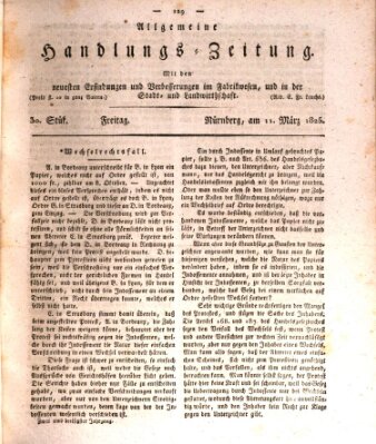 Allgemeine Handlungs-Zeitung Freitag 11. März 1825