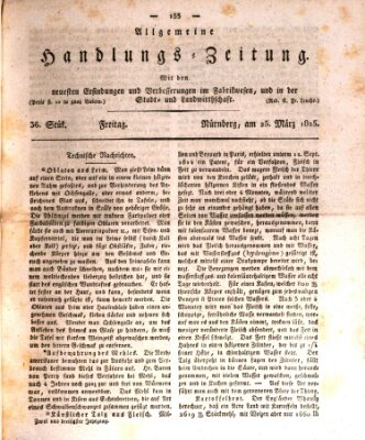 Allgemeine Handlungs-Zeitung Freitag 25. März 1825