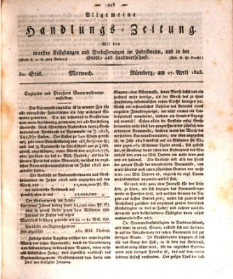 Allgemeine Handlungs-Zeitung Mittwoch 27. April 1825