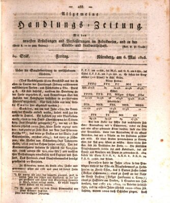 Allgemeine Handlungs-Zeitung Freitag 6. Mai 1825