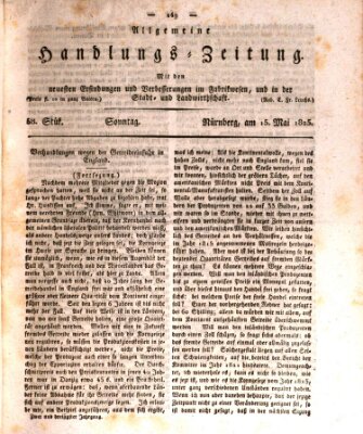 Allgemeine Handlungs-Zeitung Sonntag 15. Mai 1825