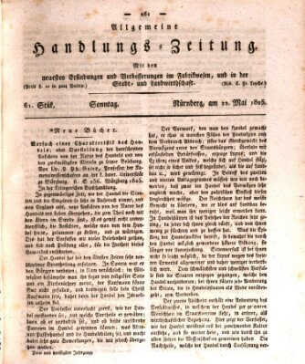 Allgemeine Handlungs-Zeitung Sonntag 22. Mai 1825