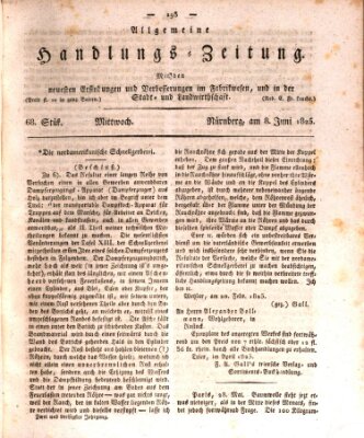 Allgemeine Handlungs-Zeitung Mittwoch 8. Juni 1825