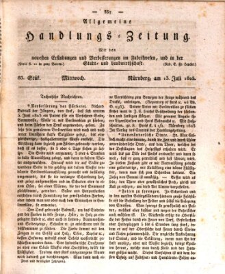 Allgemeine Handlungs-Zeitung Mittwoch 13. Juli 1825