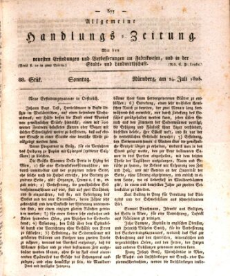 Allgemeine Handlungs-Zeitung Sonntag 24. Juli 1825