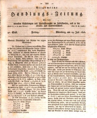 Allgemeine Handlungs-Zeitung Freitag 29. Juli 1825