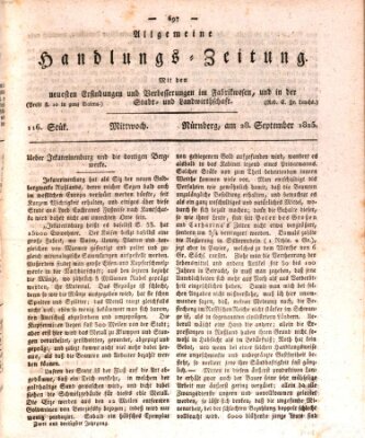 Allgemeine Handlungs-Zeitung Mittwoch 28. September 1825