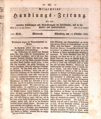 Allgemeine Handlungs-Zeitung Mittwoch 12. Oktober 1825