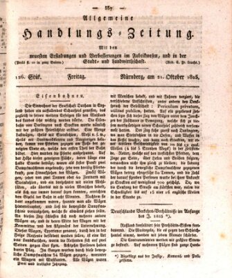 Allgemeine Handlungs-Zeitung Freitag 21. Oktober 1825