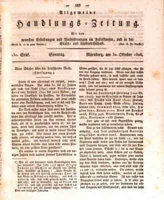 Allgemeine Handlungs-Zeitung Sonntag 30. Oktober 1825