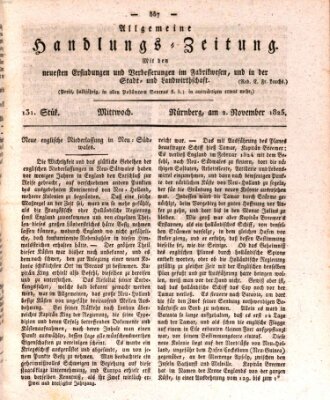 Allgemeine Handlungs-Zeitung Mittwoch 2. November 1825