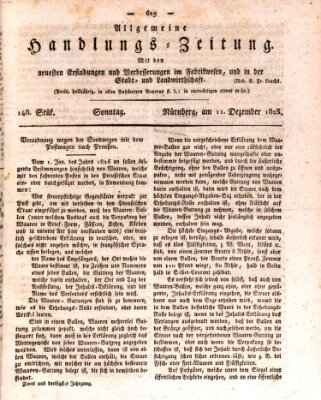 Allgemeine Handlungs-Zeitung Sonntag 11. Dezember 1825