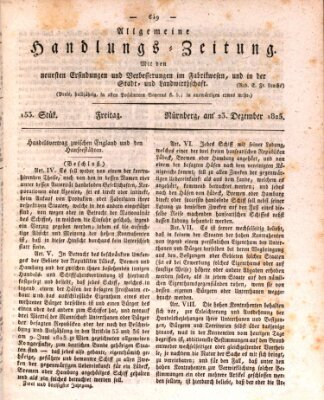 Allgemeine Handlungs-Zeitung Freitag 23. Dezember 1825