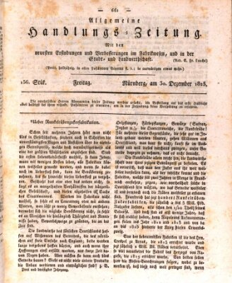 Allgemeine Handlungs-Zeitung Freitag 30. Dezember 1825