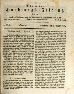 Allgemeine Handlungs-Zeitung Sonntag 8. Januar 1826