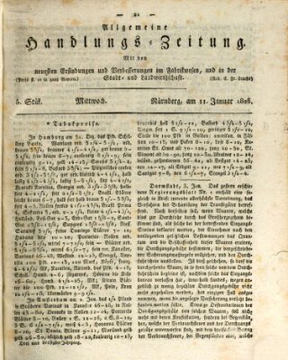 Allgemeine Handlungs-Zeitung Mittwoch 11. Januar 1826