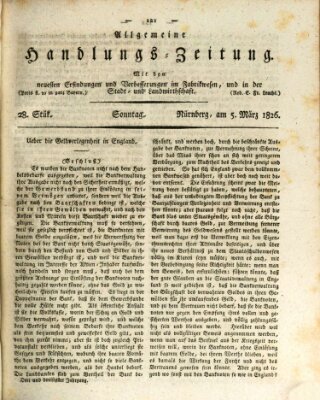 Allgemeine Handlungs-Zeitung Sonntag 5. März 1826