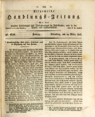 Allgemeine Handlungs-Zeitung Freitag 24. März 1826