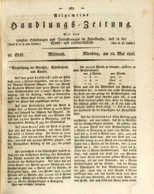 Allgemeine Handlungs-Zeitung Mittwoch 10. Mai 1826