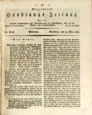 Allgemeine Handlungs-Zeitung Mittwoch 24. Mai 1826