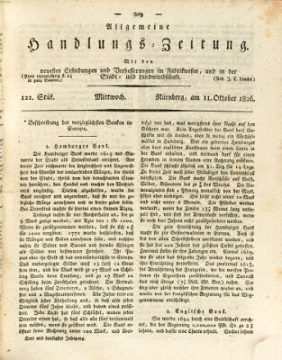 Allgemeine Handlungs-Zeitung Mittwoch 11. Oktober 1826