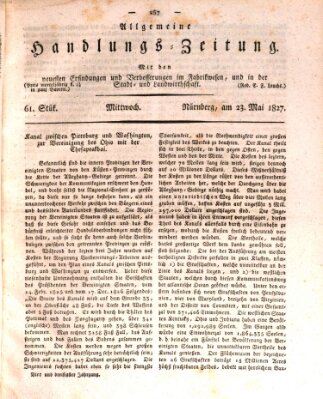 Allgemeine Handlungs-Zeitung Mittwoch 23. Mai 1827