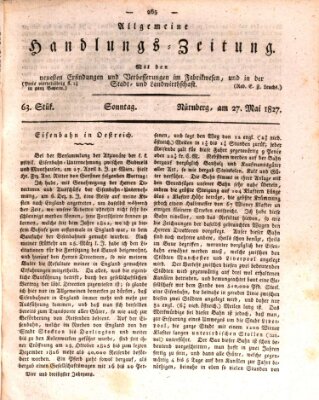 Allgemeine Handlungs-Zeitung Sonntag 27. Mai 1827