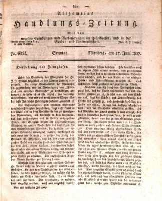 Allgemeine Handlungs-Zeitung Sonntag 17. Juni 1827