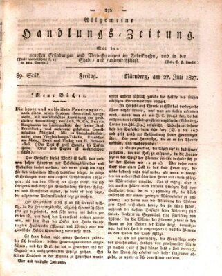 Allgemeine Handlungs-Zeitung Freitag 27. Juli 1827