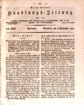 Allgemeine Handlungs-Zeitung Mittwoch 5. September 1827