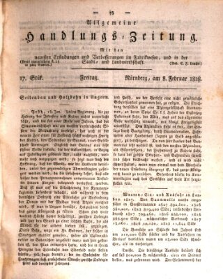 Allgemeine Handlungs-Zeitung Freitag 8. Februar 1828