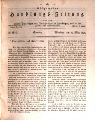 Allgemeine Handlungs-Zeitung Sonntag 23. März 1828