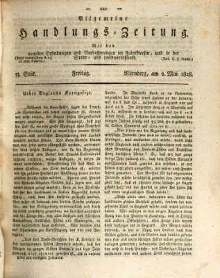 Allgemeine Handlungs-Zeitung Freitag 2. Mai 1828