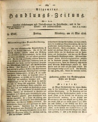 Allgemeine Handlungs-Zeitung Freitag 16. Mai 1828