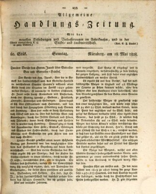 Allgemeine Handlungs-Zeitung Sonntag 18. Mai 1828