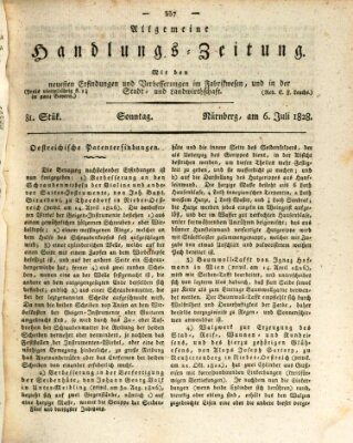 Allgemeine Handlungs-Zeitung Sonntag 6. Juli 1828