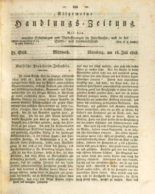 Allgemeine Handlungs-Zeitung Mittwoch 16. Juli 1828