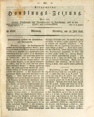 Allgemeine Handlungs-Zeitung Mittwoch 23. Juli 1828