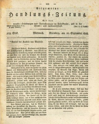 Allgemeine Handlungs-Zeitung Mittwoch 10. September 1828