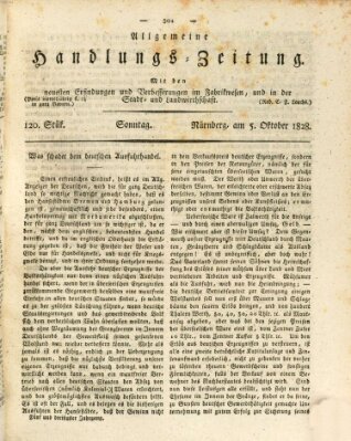 Allgemeine Handlungs-Zeitung Sonntag 5. Oktober 1828