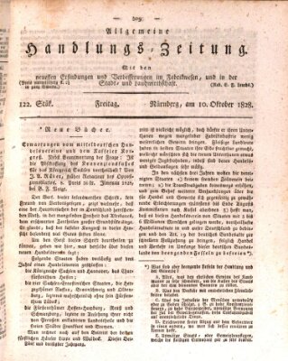 Allgemeine Handlungs-Zeitung Freitag 10. Oktober 1828