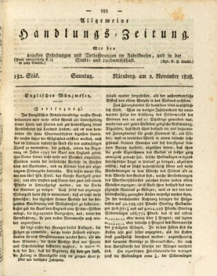 Allgemeine Handlungs-Zeitung Sonntag 2. November 1828