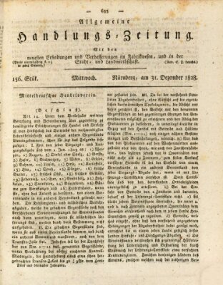 Allgemeine Handlungs-Zeitung Mittwoch 31. Dezember 1828