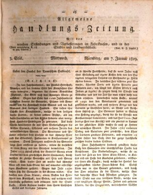 Allgemeine Handlungs-Zeitung Mittwoch 7. Januar 1829