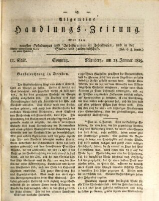 Allgemeine Handlungs-Zeitung Sonntag 25. Januar 1829